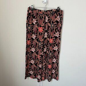 Christian Siriano Wide Leg Cropped Pant L